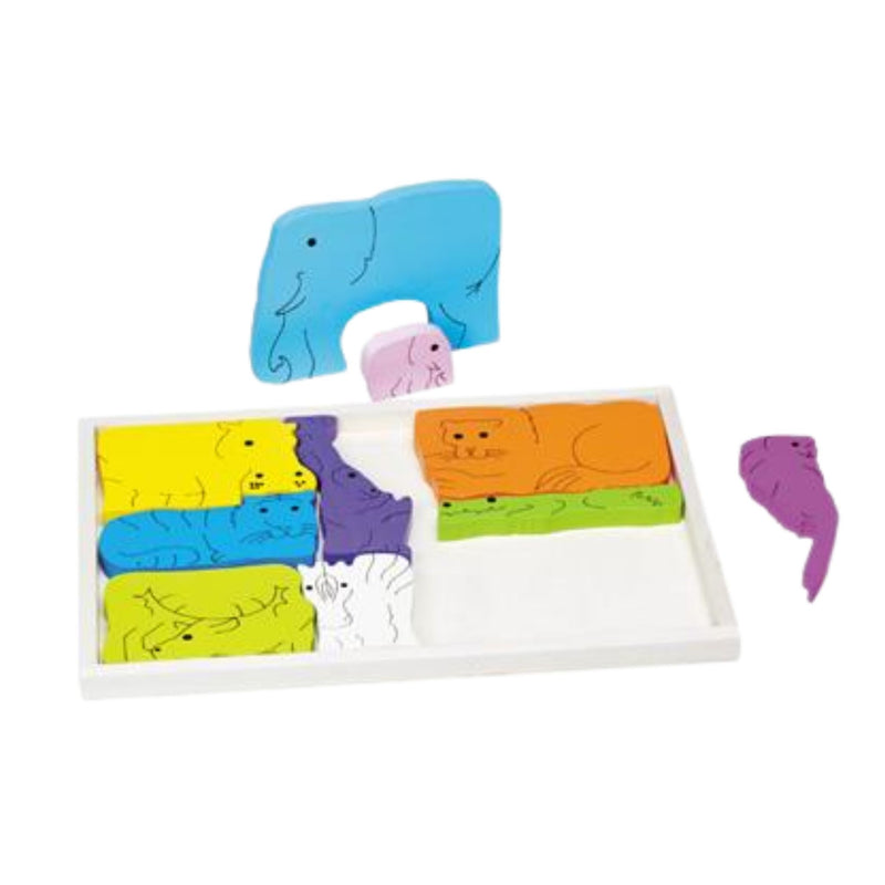 Toddler Animal Mania Wooden Puzzle Set