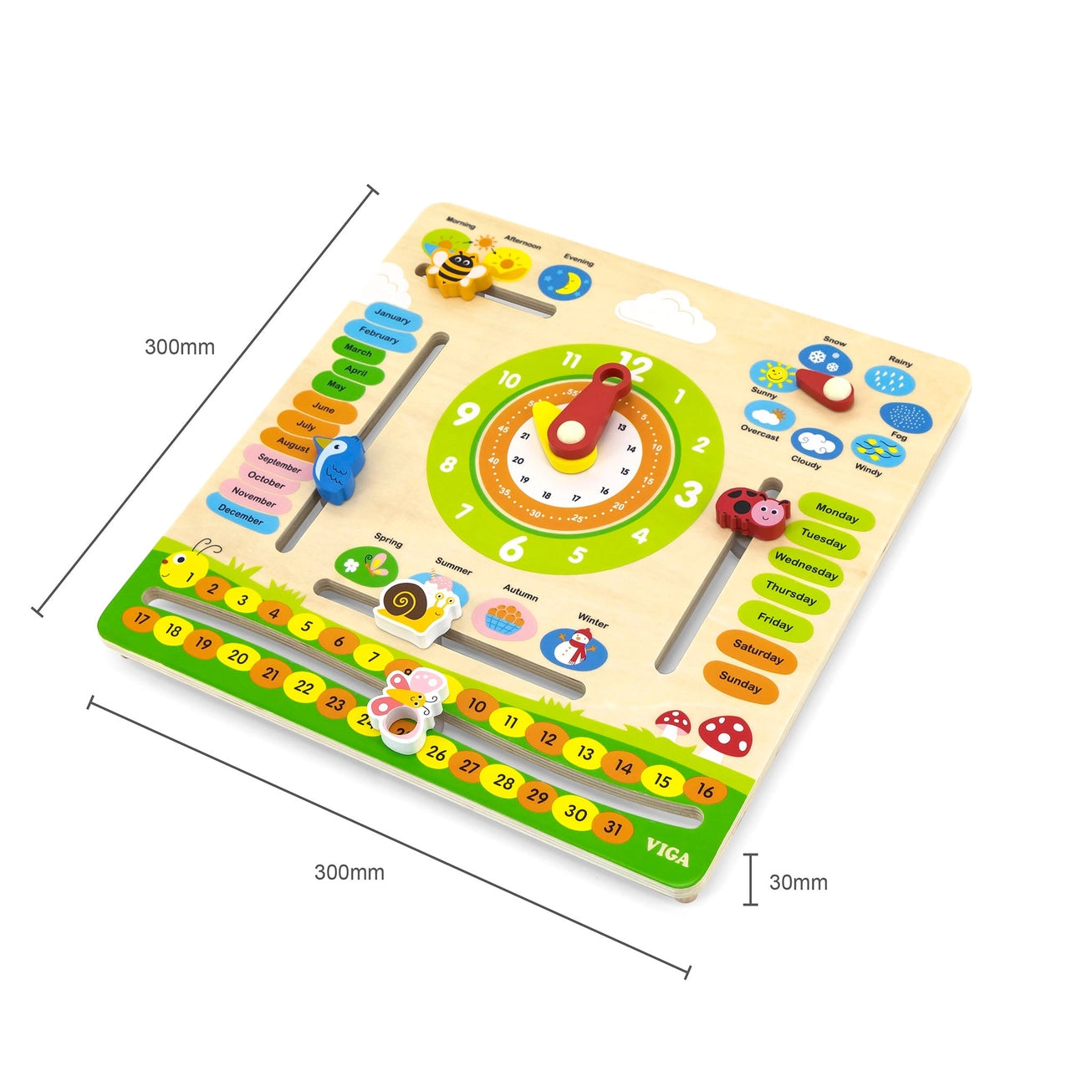 Interactive Calendar, Weather, and Time Learning Set