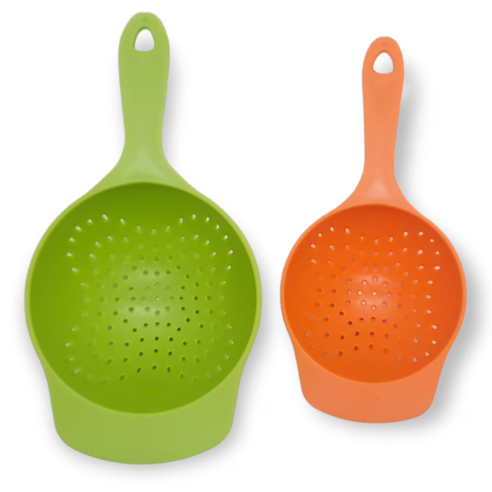 Food & Transfer Mini Colander/Scoop with Handles Set/2