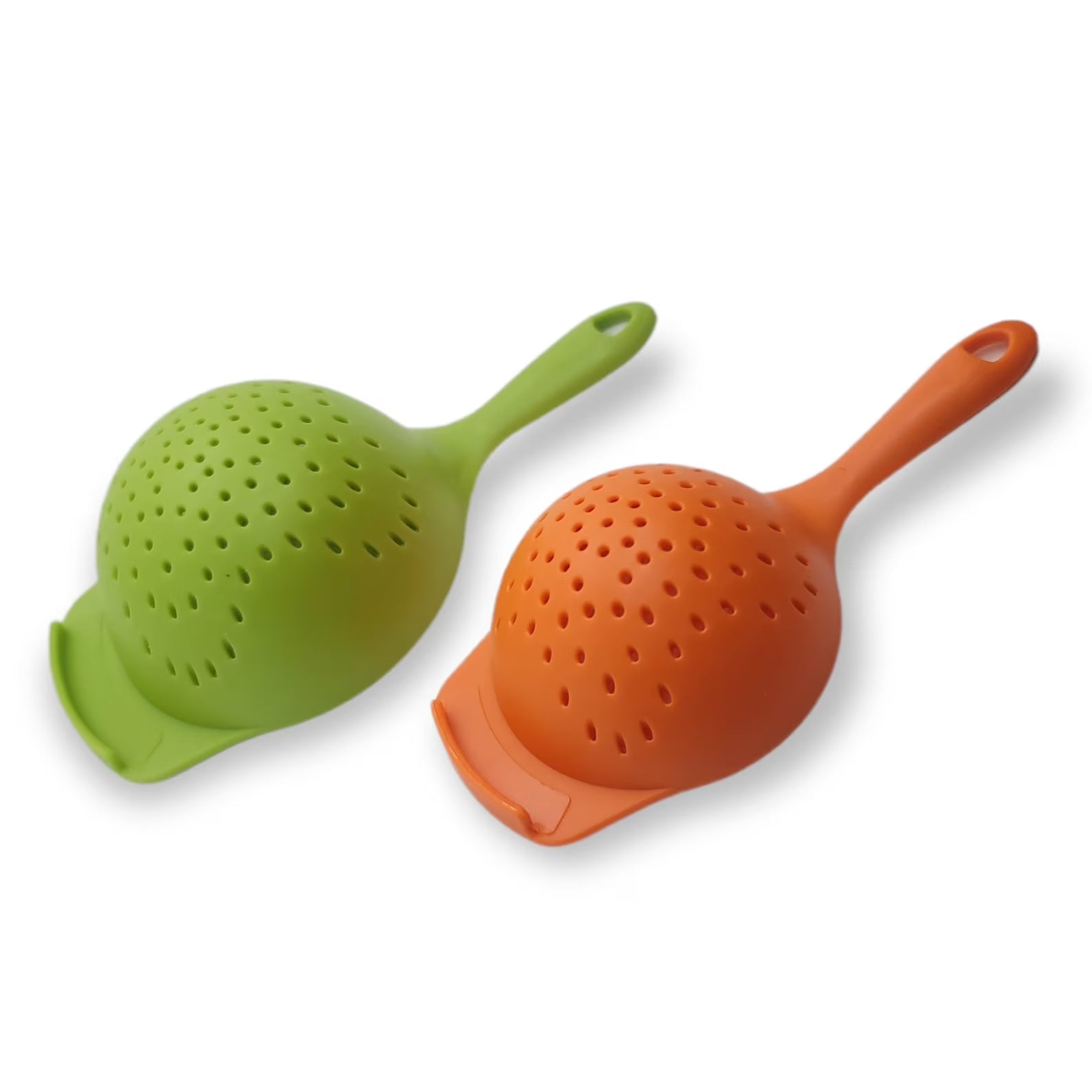 Food & Transfer Mini Colander/Scoop with Handles Set/2
