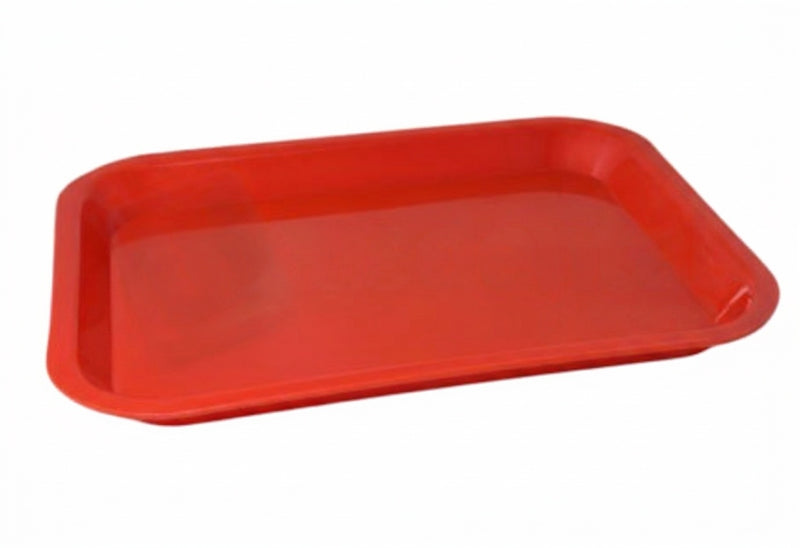 Tray: Medium Plastic Colored Rectangular