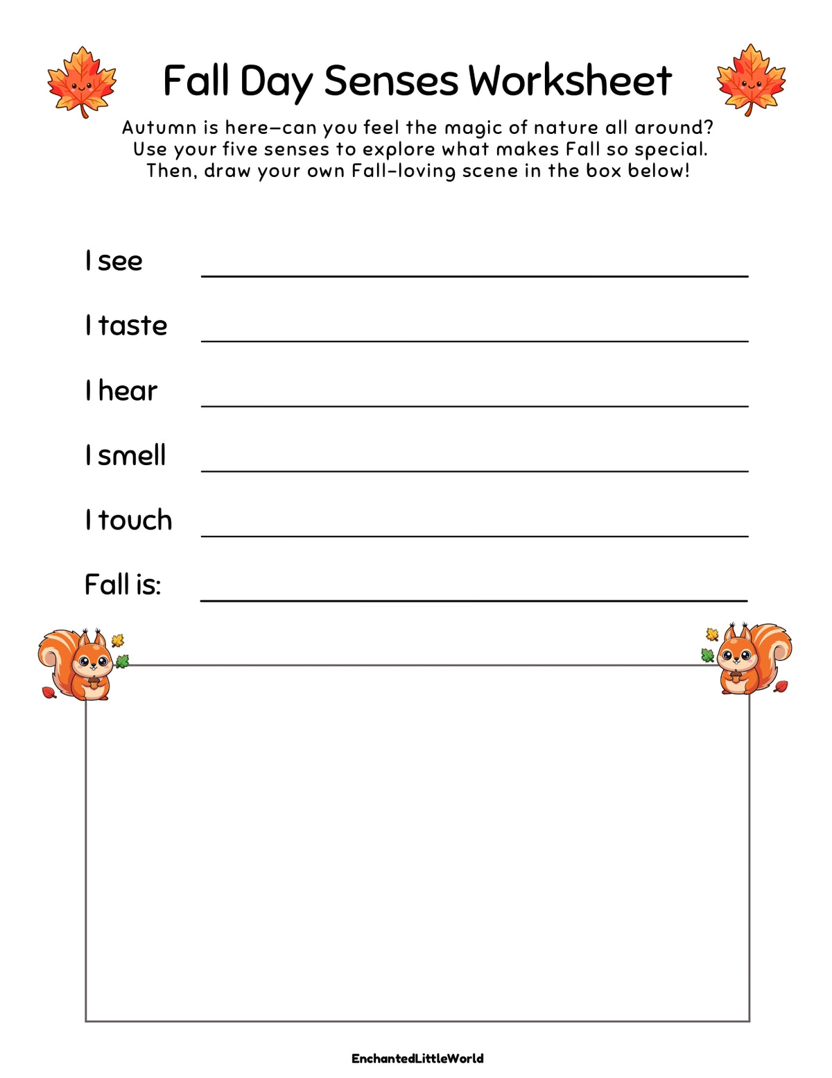Fall Nature Exploration Free Printable Collection