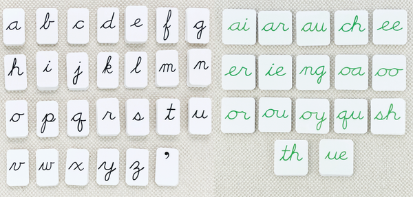 Phonogram Cursive Alphabet by Maitri