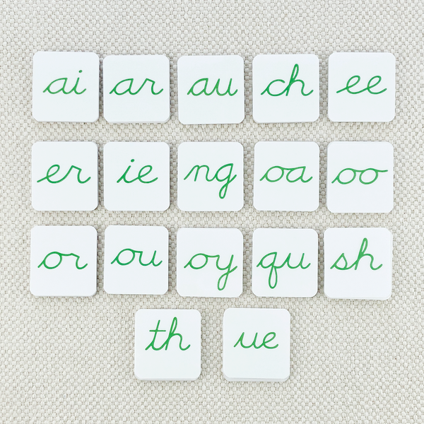 Phonogram Cursive Alphabet by Maitri