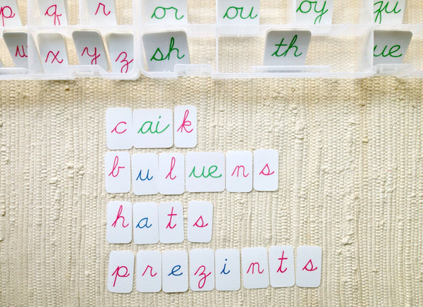 Phonogram Cursive Alphabet by Maitri