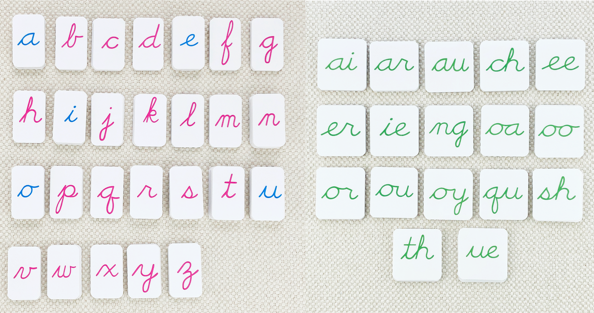 Phonogram Cursive Alphabet by Maitri