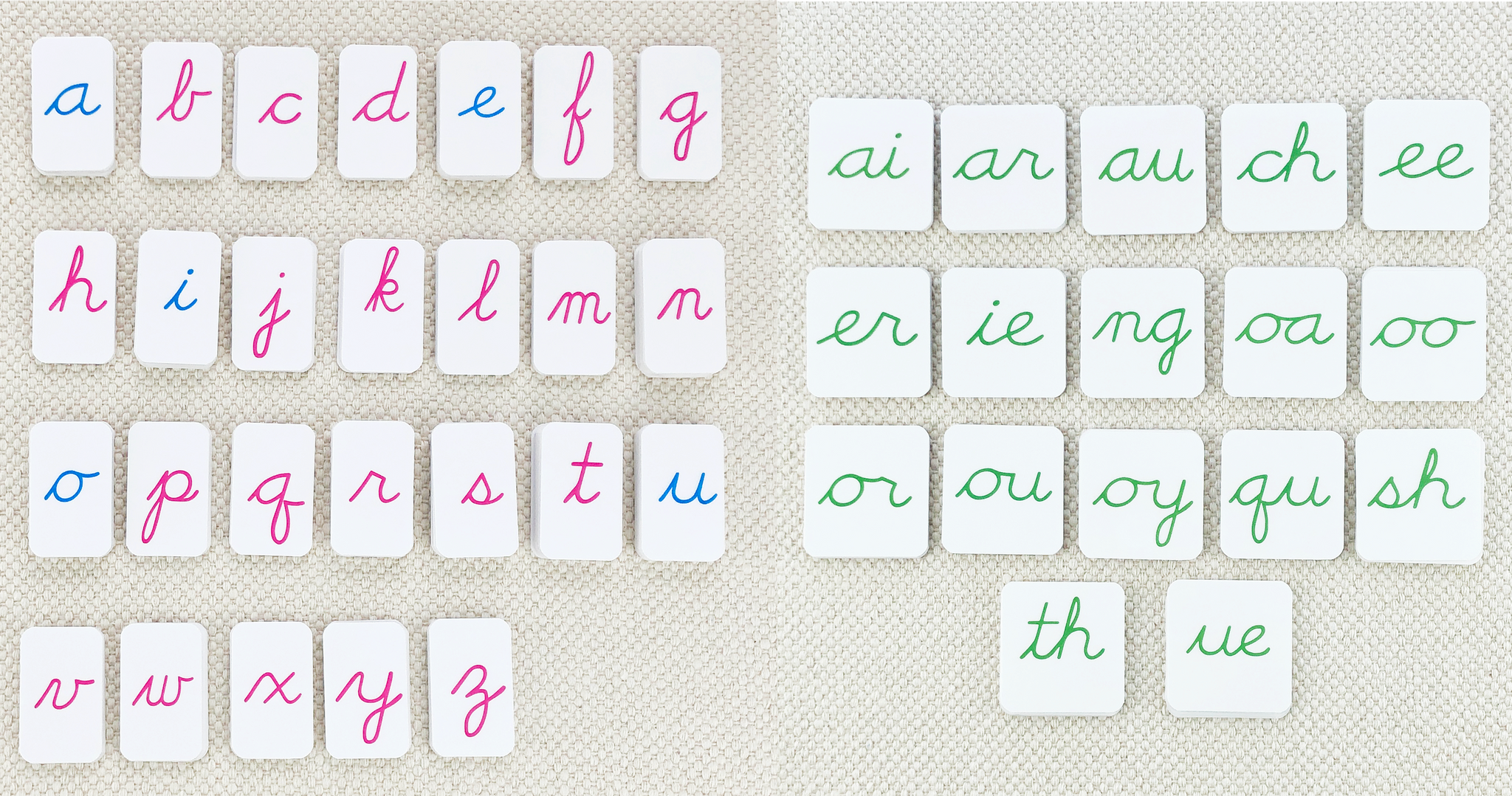 Phonogram Cursive Alphabet by Maitri