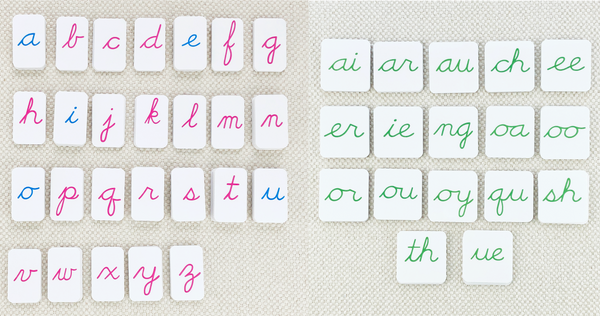 Phonogram Cursive Alphabet by Maitri