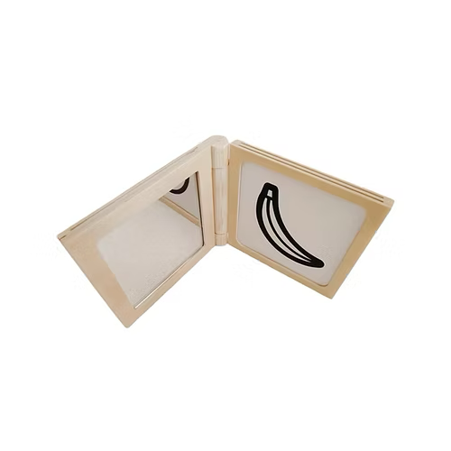 Mirror and High Contrast Card Book | Montessori-n-Such