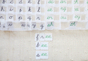 Phonogram Cursive Alphabet by Maitri