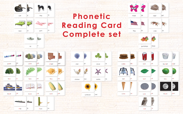 Phonetic Reading Card Set (Complete) by Maitri