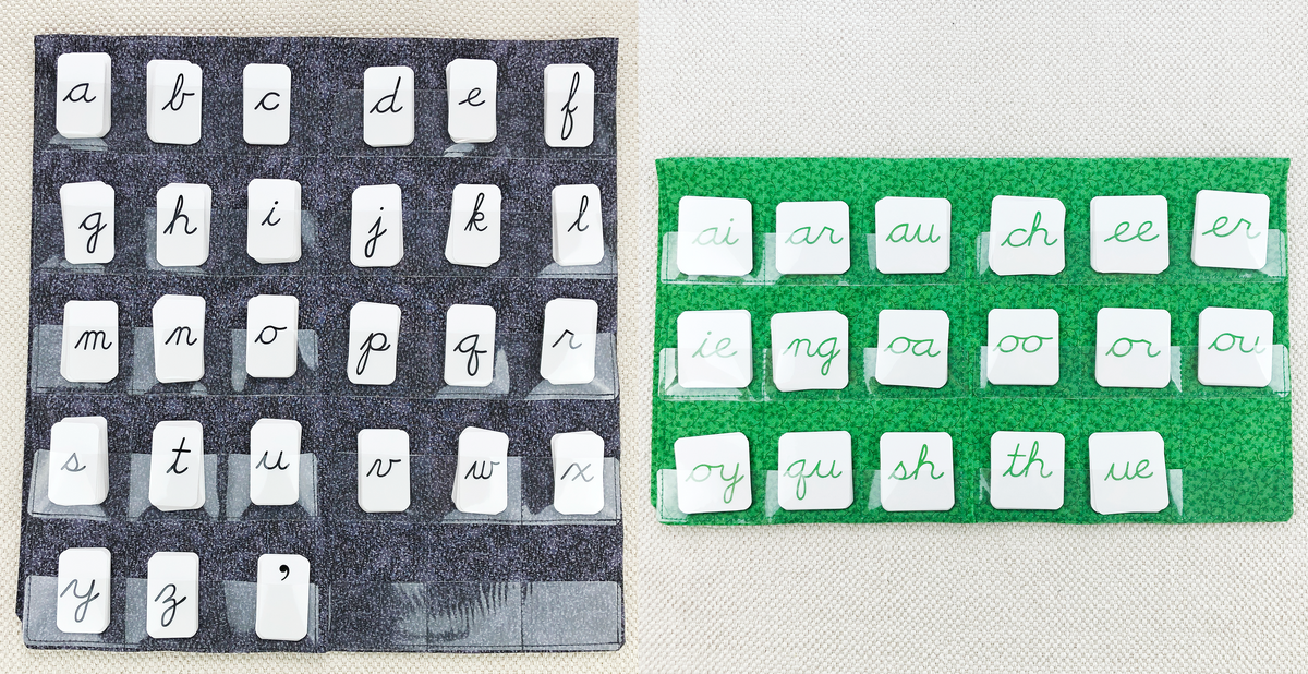Phonogram Cursive Alphabet by Maitri