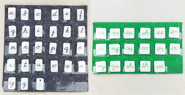 Phonogram Cursive Alphabet by Maitri