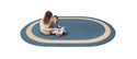 Walking on the Line 5ft 4in x 7ft 8in Ellipse Rug