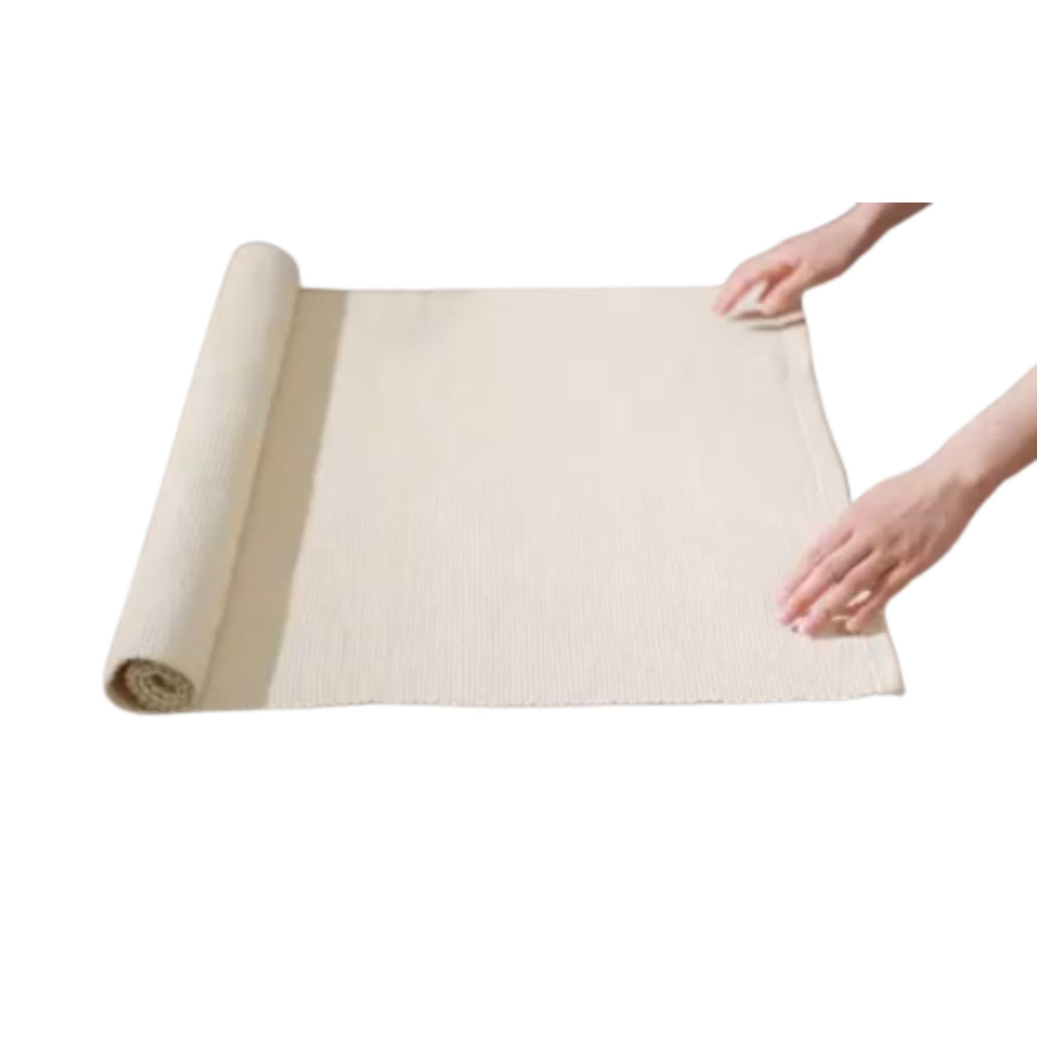 Cotton Rug Natural: Montessori Work Mat