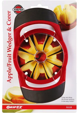 Food Preparation: Green Apple Slicer & Corer with Rubber Handle