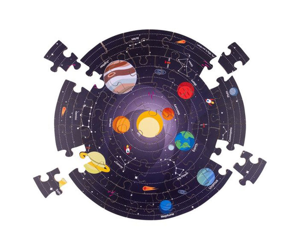 Solar System Circular Floor Puzzle