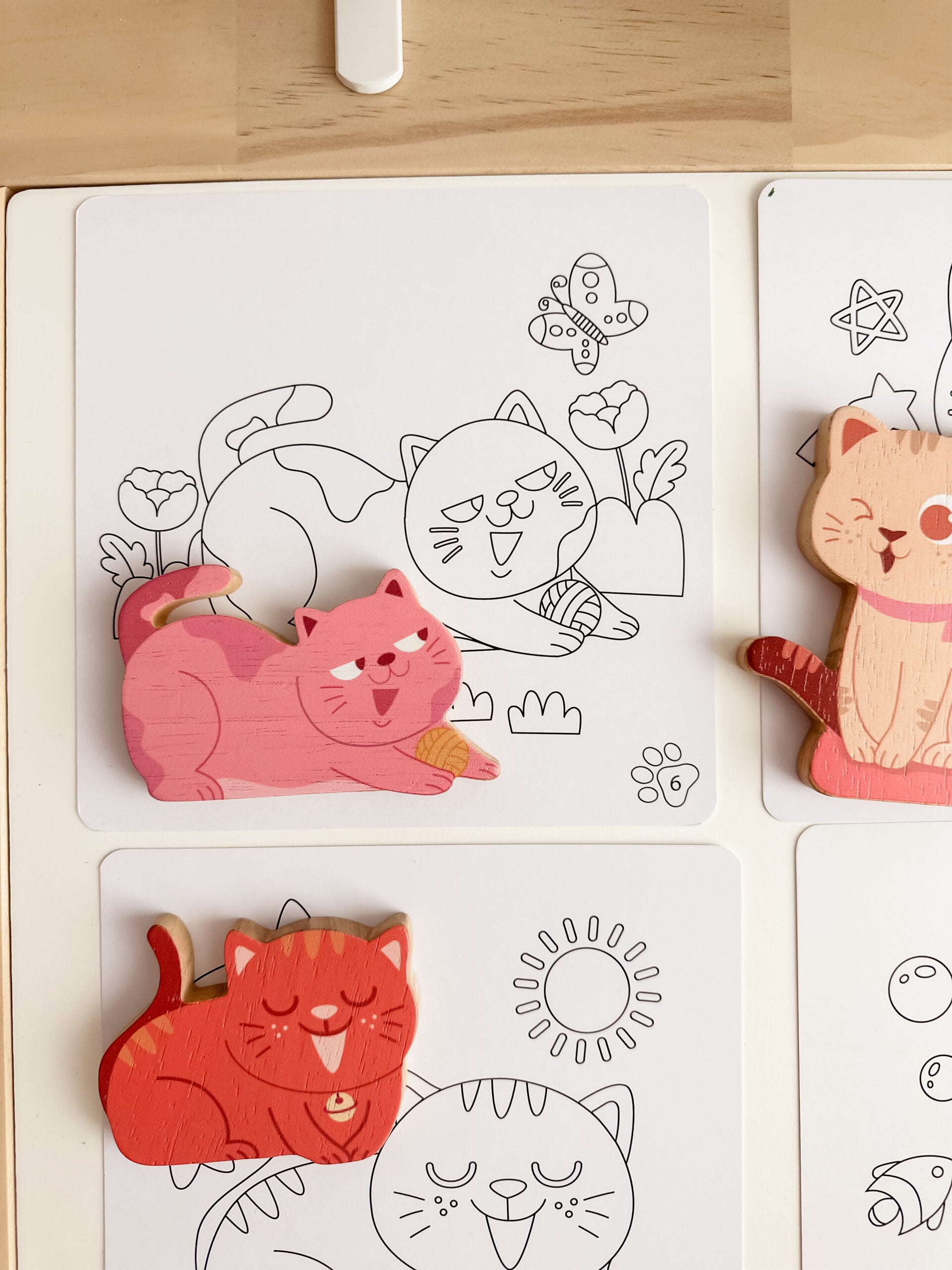 Cat play set & colouring