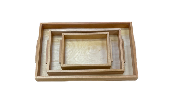 Tray: Birch Hardwood Tray Various Sizes