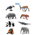 Continent Animal Miniatures: All 8  Sets (Includes Antarctica, Polar/Arctic)