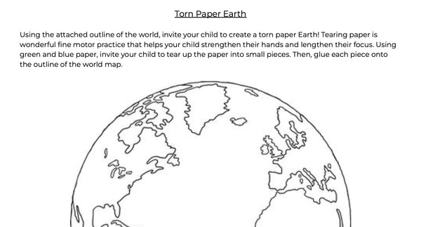 Torn Paper Earth Activity