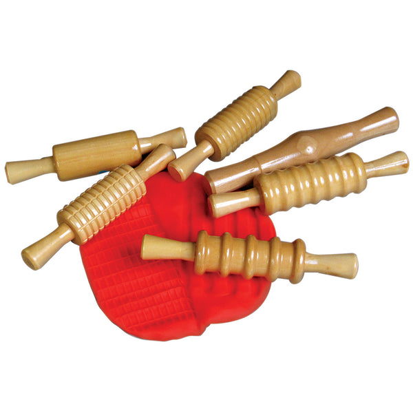 Clay Impression Rollers Set of 6