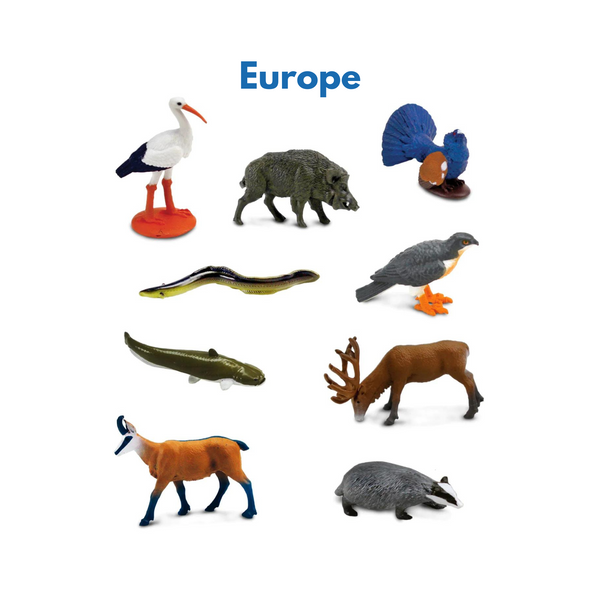 Continent Animal Miniatures: Europe Replicas