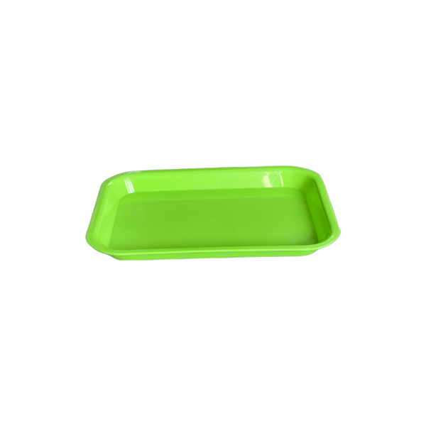 Tray: Medium Plastic Colored Rectangular