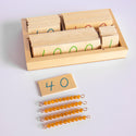 Small Wood Number Cards & Box 0-9000