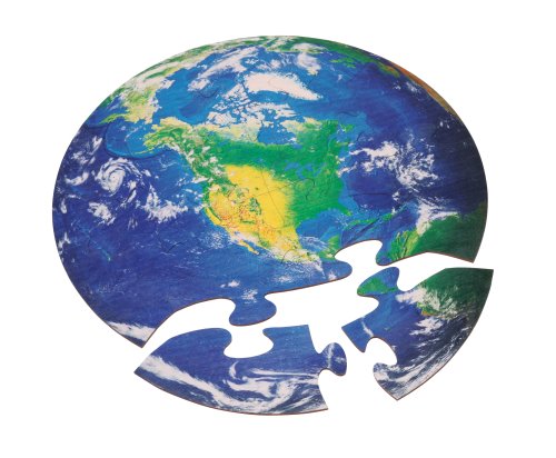 Continents: Earth Wooden Jigsaw Puzzle 