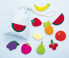 3-D Felt Fruits Motif Set 