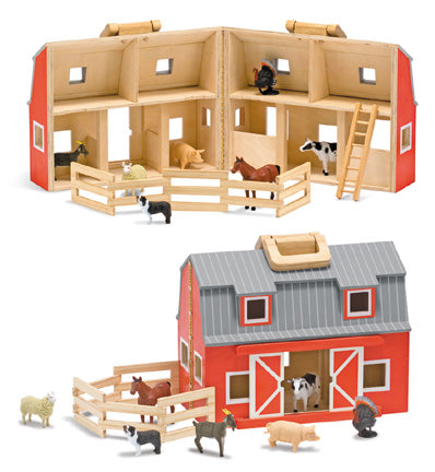 Foldable Wooden Farm Set 