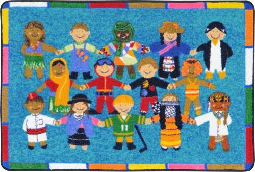 Continents: Hands Around The World Area Rug 