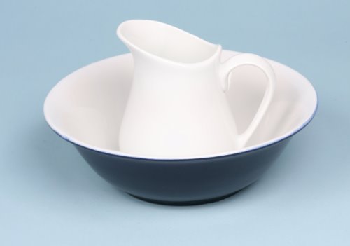 Bowl: Porcelain Cobalt Blue Hand Washing Bowl