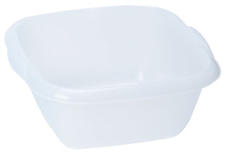 Cleaning: Dishpans Clear/White See-Thru With Handles & Spouts  