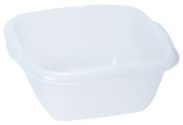Cleaning: Dishpans Clear/White See-Thru With Handles & Spouts  