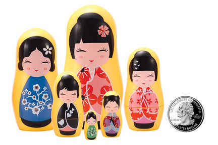 Matryoshka: Little Japanese Kokeshi! Set/6 