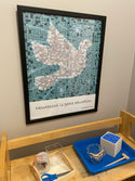 Peace Dove Montessori Mosaic Poster