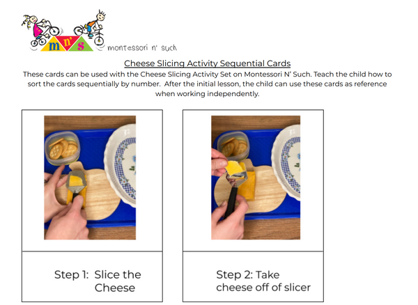 Cheese Slicing Sequential Cards