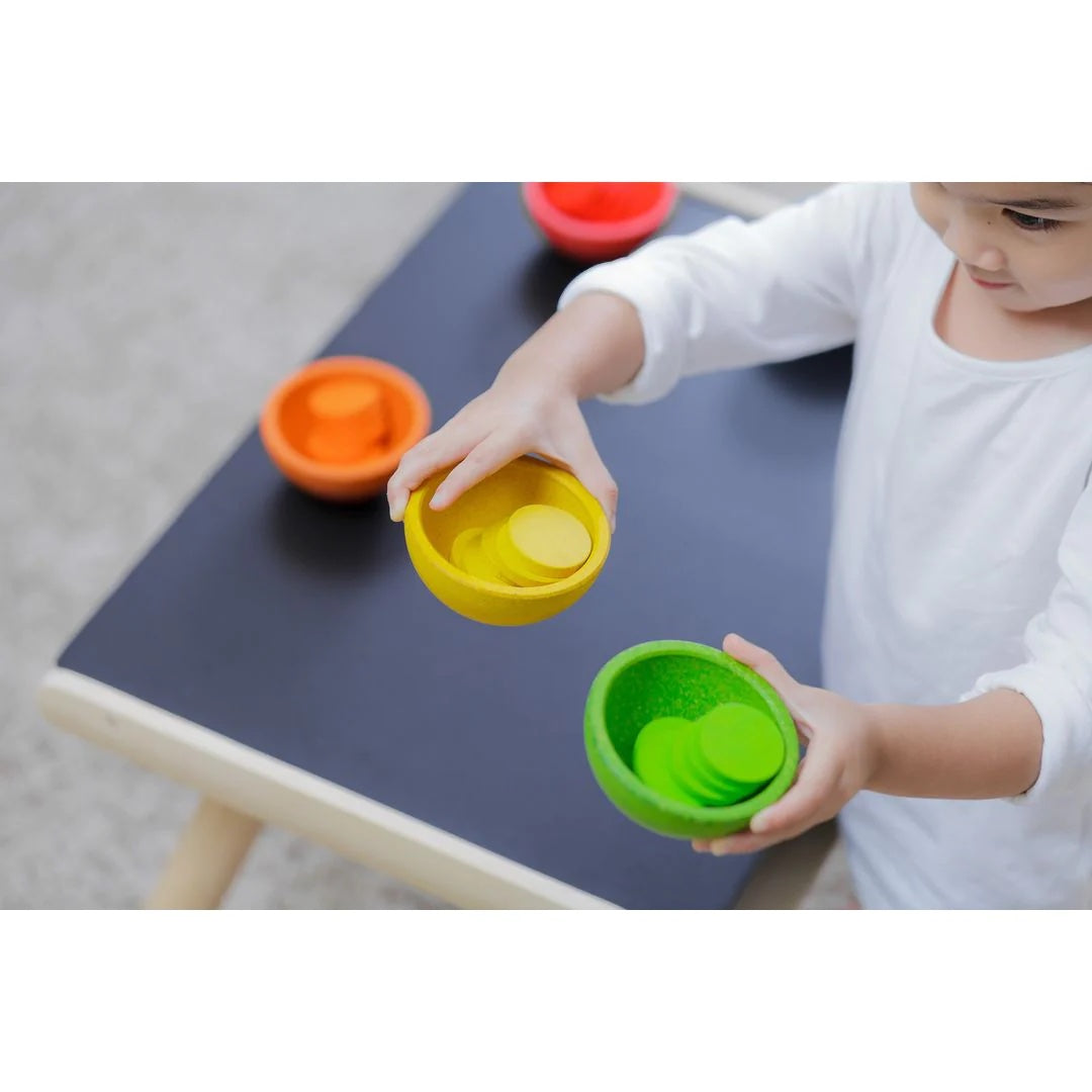 Rainbow Color, Match & Count Wooden Sorting