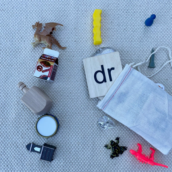 Bag Full of Blends Objects Kit (dr, bl, fr, sk, gr)  with Wooden Tiles