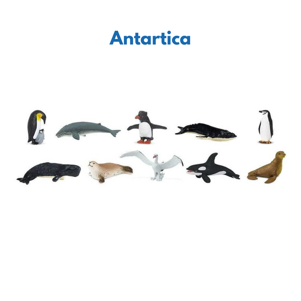 Continent Animal Miniatures: All 8  Sets (Includes Antarctica, Polar/Arctic)