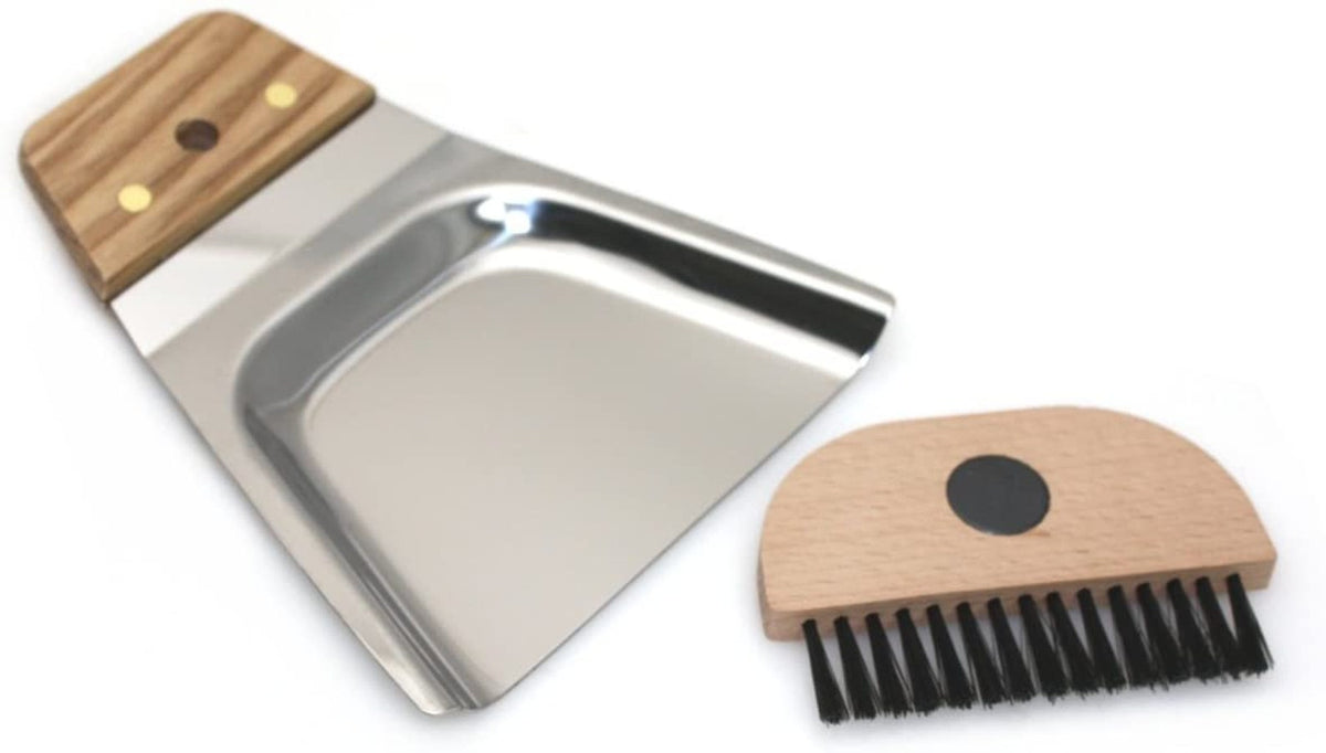 Cleaning: Magnetic Stainless Steel Dustpan & Whisk Brush Set